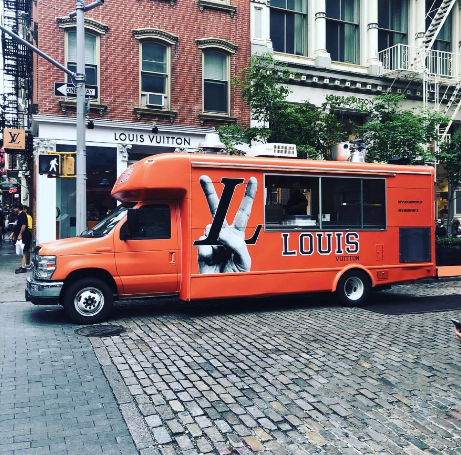 Louis Vuitton food truck activation in SoHo, Manhattan